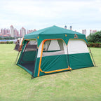 KTT Instant Tent 6 Person(B),Large Family Cabin Tents,Automatic Tent Build Quickly in 60S,2 Rooms,2 Top Windows,3 Doors and 3 Windows with Mesh,Waterproof,Big Tents for Outdoor,Picnic,Camping.