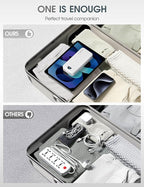 Portable Phone Charger, 20000mAh 22.5W Type C Charger Fast Charging with Built-in Cable & Wall Plug, Portable Power Bank with LED Display, Travel Essential Battery Pack for iPhone, iPad, Samsung White