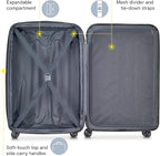 DELSEY PARIS Helium Aero Hardside Expandable Luggage with Spinner Wheels, Metallic Green, 2-Piece Set (21/28)