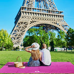 Red Suricata Sand Free Beach Mat – Large Sandproof Beach Blanket, Sandless, Waterproof – Fits and Matches Beach Canopy - Oversized Sand Proof Beach Mats for Outdoor, Picnic, Camping (Large, Pink)