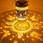 Butterfly Solar Lanterns Outdoor Waterproof Garden Decor, Birthday Mothers Day Gifts for Women Mom Grandma, Metal Hanging Solar Lights for Outside Yard Patio Pathway Backyard Porch