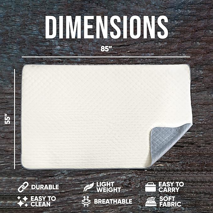 EverSnug Large Waterproof Outdoor Blanket - Extra Thick Premium Quilted Fleece, Waterproof & Windproof, Great for Camping, Picnics, Beaches, Stadiums, Dogs