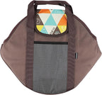 DOERDO DD Grill Pan Storage Bag, Rectangular, Brown, Nylon, 17.1x14.6Inch