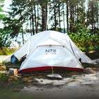 Near Zero 1-3 Person Ultralight Backpacking Tents, up to 2 Doors, 20D Ripstop Waterproof Sealed Nylon, Freestanding, Rainfly, 3 Season, with Lightweight Aluminum Frame. Easy Setup System