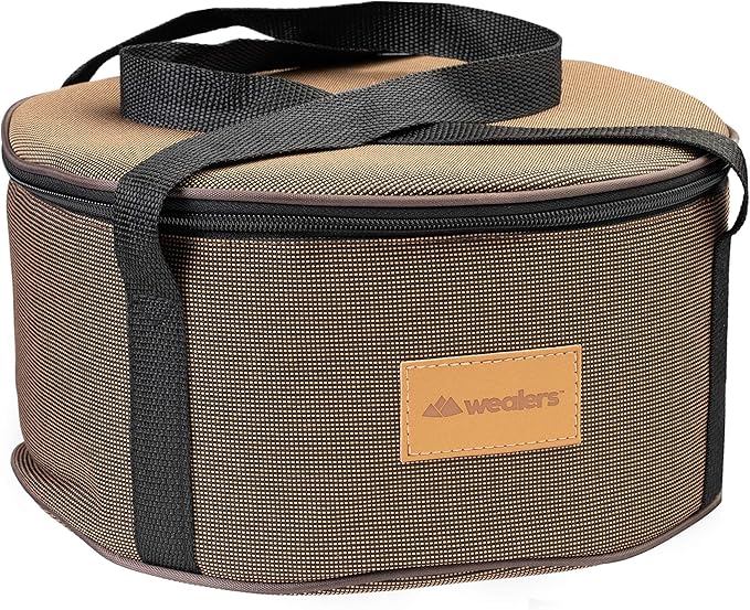 Camping Cookware Set - Compact Stainless Steel Campfire Cooking Pots and Pans | Combo Kit with Travel Tote Bag | Rugged Outdoor Cook Set for Hiking | Barbecues | Beach