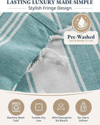 LANE LINEN Beach Towel - Beach Towels Oversized, Pre-Washed Large Beach Towels, Sandless Beach Towel, Quick Dry Travel Towel, Large Pool Towels, 39"x71" - Hunter Green