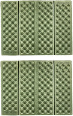 AceCamp 3940 Portable Lightweight Mini Waterproof Folding Mat, Foam Sitting Pad for Outdoor Activities, Foldable Kneeling and Seat Cushion for Comfort, Red