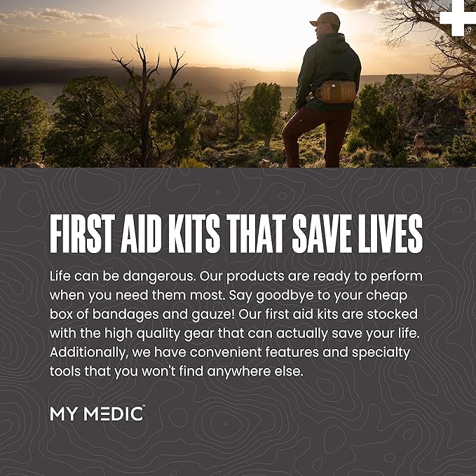 My Medic - Everyday Carry Pro Kit - Black, Life Saving, Portable Trauma Kit