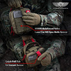 Everlit Survival Upgraded Survival First Aid Kit Emergency Gear Trauma Kit with 1000D Nylon Laser Cut Tactical EMT Pouch for Outdoor, Camping, Hunting, Hiking, Earthquake, Home, Office