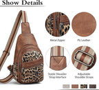 Sling Bag Crossbody Bags for Women Small Cross Body Bag Fanny Packs Chest Sling Purse for Daily Travel Leisure Sport