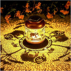 Elephant Solar Lanterns Outdoor Waterproof Hanging Solar Lights Elephant Gifts for Women/Men/Elephant Lovers Gifts Metal Decorative LED Elephant Lanterns for Garden Decor,Patio,Lawn,Pathway,Yard