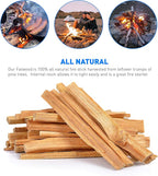 Eco-Stix Fatwood Fire Starter Kindling Firewood Sticks 100% Organic Firestarter for Wood Stoves, Fireplaces, Campfires, Bonfires, 50 Lbs