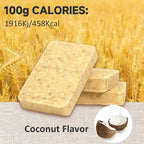 Emergency Food Bars - Coconut Flavor Hardtack, Mre Meals Military, 20 Years Shelf Life, Emergency Meals Ration Bars, Emergency Supplies for Disaster Preparedness, 12 Count