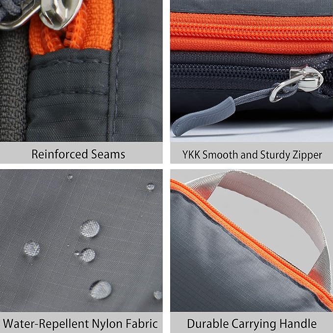 Cipway - 5 Set Compression Packing Cubes for Travel, Ultralight Packing Organizers for Luggage Suitcase & Backpack (Grey), L