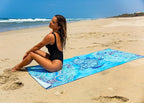 Elite Trend Microfiber Beach Towel for Adults with Bag - Extra Large 78x35 inch Lightweight Sand Free Quick Dry Towel for Travel, Swimming, Yoga, Camping (Sea Turtle)