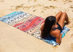 Quick Dry Towel Extra Large 78x35 Inch - Microfiber Beach Towel - Perfect for Beach, Travel, Swimming, Pool, Yoga, Hiking, Camping - Lightweight, Fast Drying, Compact for Adults (The Wild)