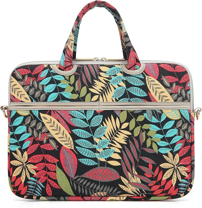 kayond Forest series Black Patten water-resistant Laptop Shoulder Messenger Bag Case Sleeve for 15 Inch 15.6 Inch Laptop
