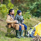 Roptat Camping Stool,Portable Folding Compact Lightweight Stool Seat for Camping Fishing Hiking Gardening Outdoor Walking Backpacking Travelling and Beach with Carry Bag (Grey)