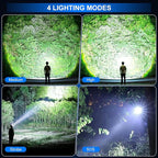 Headlamp Rechargeable, 3000 Lumen Super Bright Led Headlamps with 4 Modes & 12H Long Runtime, Powerful Waterproof Head Lamp with Digital Display & 90° Adjustable for Adults Camping Cycling