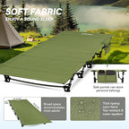 MARCHWAY Ultralight Folding Tent Camping Cot Bed, Portable Compact for Outdoor Travel, Base Camp, Hiking, Mountaineering, Lightweight Backpacking (Army Green)