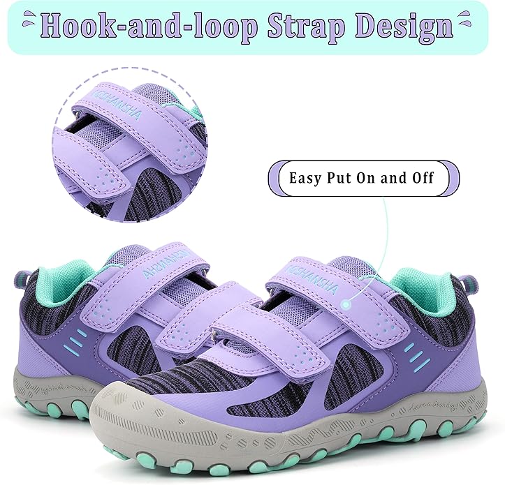 Mishansha Kids Hiking Boots Toddler Girls Boys Hiking Shoes Water-Resistant Anti-Collision Non-Slip Athletic Outdoor Trekking Boots