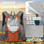 N NEVO RHINO Hydration Backpack, 18L Multipurpose Hiking Backpack with 3L Water Bladder, Water Backpack Insulated Hydration Pack Ideal for Hiking and Cycling