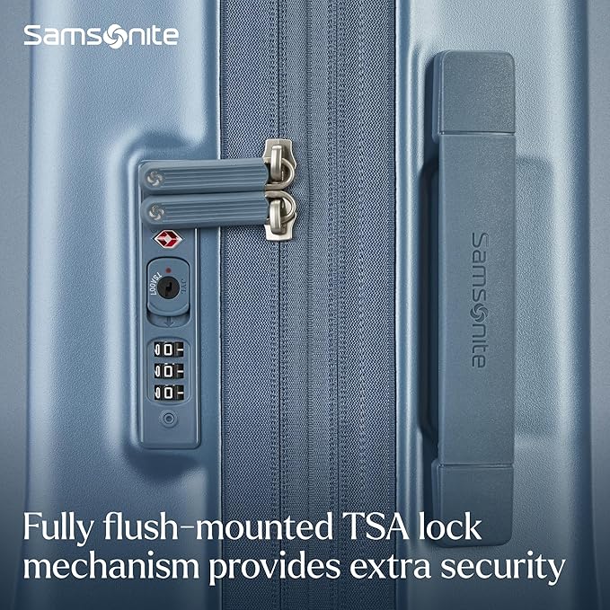 Samsonite UpLIFT Carry-On Hardside Luggage with Spinner Wheels - Airline-Approved, TSA Lock, Adjustable Handle System - Polycarbonate Hard Suitcase for Ultra Lightweight Travel - Elemental Blue