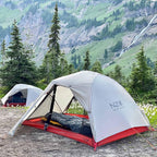 Near Zero 1-3 Person Ultralight Backpacking Tents, up to 2 Doors, 20D Ripstop Waterproof Sealed Nylon, Freestanding, Rainfly, 3 Season, with Lightweight Aluminum Frame. Easy Setup System
