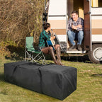 COOLBEBE 60" Sports Duffle Bag - 332L Extra Large Travel Duffel Luggage Bag with Upgrade Zipper, Sturdy & Water Resistant Long Duffle Bag for Camping Moving (Black 60inch)