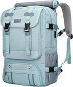 PIJUSHI Travel Backpack for Women Carry on Luggage Backpack Flight Approved Convertible Duffle Bag Fit 16 Inch Laptop(PE037 Blue)