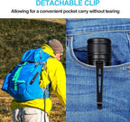 DARKBEAM LED Flashlight Rechargeable USB 2000 High Lumens, Small and Bright Pocket Flashlights, Focus Adjustable Water Resistant Handheld Flash Light for Camping, Outdoor, Emergency