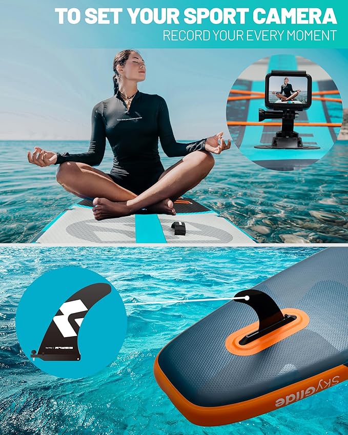 Bigfly 11'6×35" Super Wide Inflatable Stand Up Paddle Board, Ultra Stable Wide SUP for 2+1 People/Family/Big Size, 100L Backpack, All-Round Sup Board, US Big Fin