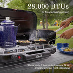 Coleman Classic 3-Burner Propane Camping Stove with InstaStart Ignition, Portable Cooktop with 3 Adjustable Burners & 28,000 BTUs of Power for Camping, Tailgating, Grilling, Hunting & More