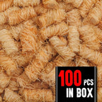 100 pcs Fire Starter for Indoor and Outdoor Use - Natural, Eco-Friendly Firelighter for Grills, Smokers, Fire Pits, Wood Stoves - Waterproof, All-Weather Charcoal Starter, Fire Starters for Campfires