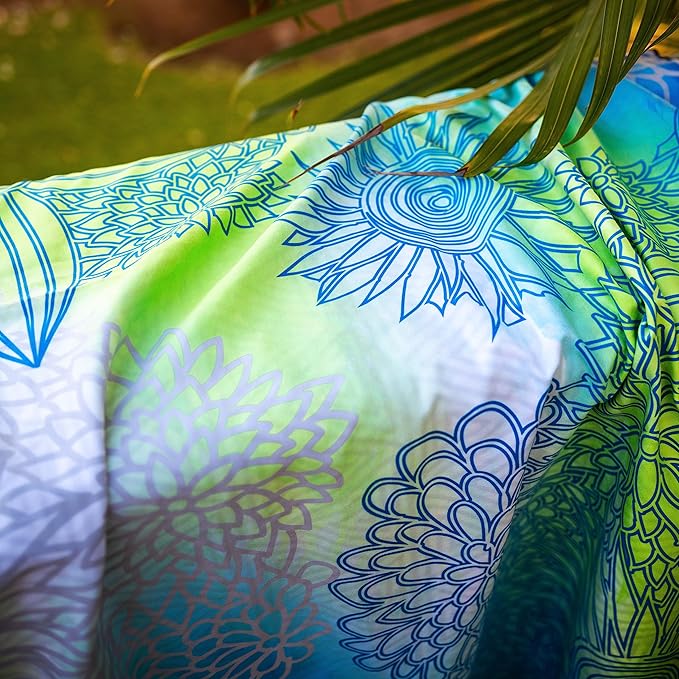 Quick Dry Towel Extra Large 78x35 Inch - Microfiber Beach Towel - Perfect for Beach, Travel, Swimming, Pool, Yoga, Hiking, Camping - Lightweight, Fast Drying, Compact for Adults (Blue Green)