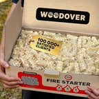 150 pcs Large Fire Starters for Fireplace, Natural Fire Starter for Campfires, for Wood Stove, BBQ, Grill, Pizza Oven, Outdoor Fire Pit, Chimney Charcoal Starter