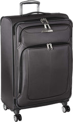 Samsonite Solyte DLX Softside Expandable Luggage with Spinner Wheels, Mineral Grey, Checked-Medium 25-Inch