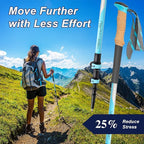 Hiking Poles, Ultra-Light Telescopic Trekking Poles,Portable Walking Sticks with Adjustable Height for Men and Women