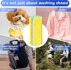 2Pcs Reusable Shoe Washing Machine Bag for Washer and Dryer:Free Up Hands, Prevent Deformation,shoe bag with Zipper Protection Design, Use for all Shoes,Sports Shoes