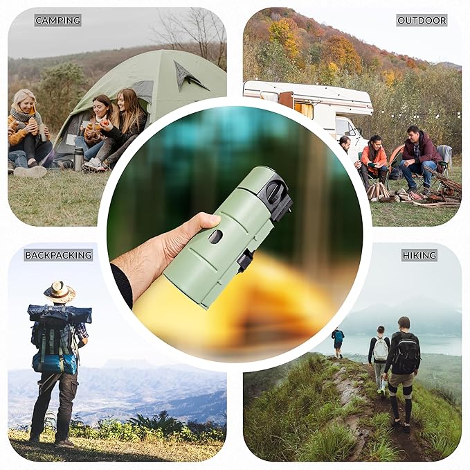 Roamix 17,700 BTU Foldable Butane Camping Stove – 5,200W Portable Gas Burner with Carrying Bag for Outdoor Cooking, Backpacking & Emergency Use