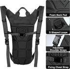 3L Water Backpack for Hiking, Water Hydration Backpack for Running, Tactical Hydro Backpack with 3L Water Bladder, Hydration Packs for Festivals Rave