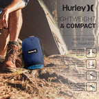 Hurley Duo Camping Hammock - 2 Person Portable Hammock for Camping, Heavy Duty Hammock, Parachute Nylon Fabric - Camping Accessories for Outdoor Activity - Holds Up to 400lbs, Iceberg Green, 118 x 79