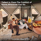 Space Acacia Lite Camping Tent | 2/3/4/8 Person Pop Up Tents for Camping | Lightweight & Durable Beach Tent | Level 7 Wind Resistance, UPF 50+ | Quick Setup for Camping & Backyard