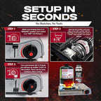 Grill Boss Dual Fuel Portable Stove, Dual Fuel Butane & Propane Stoves, 12K BTU Butane Camp Stove & Propane Portable Camping Stoves for Emergencies, Outdoor BBQ, Cooking, Hikings & Backpacking - 90057