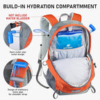 N NEVO RHINO Hiking Backpack 20L Water Resistant Outdoor Day Pack,Lightweight Travel Small Backpack for Men Women