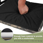 URMONA 1PCS Portable Hunting Seat Cushion, 16.5 x 14.1 x2.3in Thickening Lightweight Outdoor Cushion, Waterproof Sponge Dirty Proof Pad for Hunting, Camping, Stadium, Outdoor Sports(Water Plants)