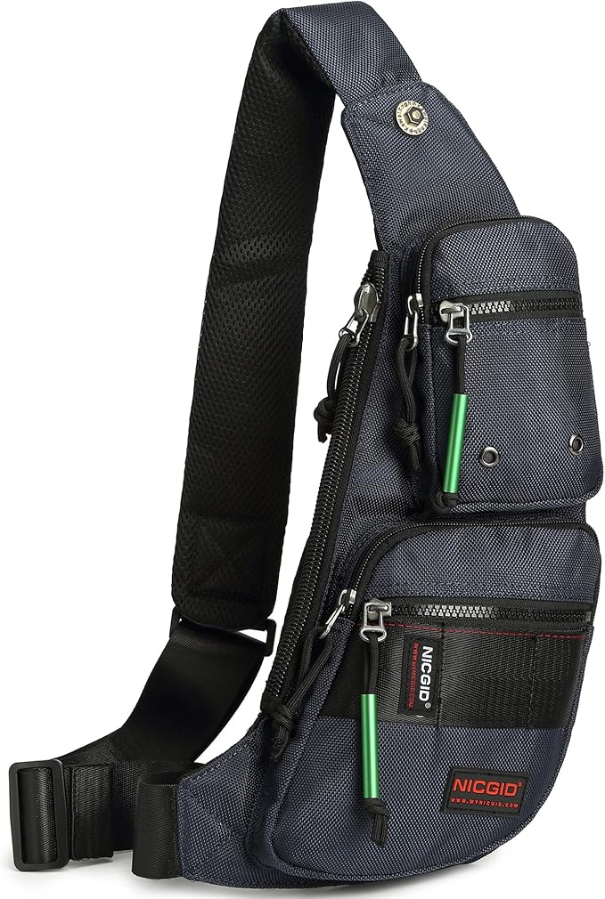 NICGID Sling Bag Chest Shoulder Backpack Crossbody Bags Casual Daypack for Men Women