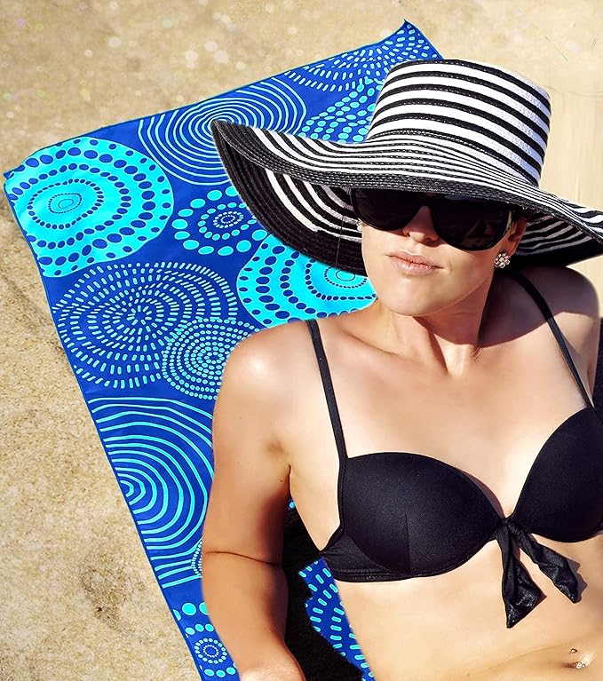 Elite Trend Quick Dry Towel Extra Large 78x35 Inch - Microfiber Beach Towel - Perfect for Beach, Travel, Swimming, Pool, Yoga, Hiking, Camping - Lightweight, Fast Drying, Compact for Adults (Zero)