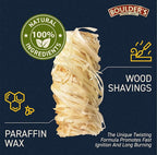 Fire Starter Rolls 60 Pack - Dense, Waterproof, Odorless - Firestarter for BBQ, Charcoal Grills, Camping, Fire Pit, Indoor Fireplace, Wood Stove - Natural, Quick Ignition, Long Burn Charcoal Starter