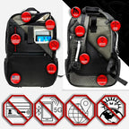 Xtreme Sight Line ~ Xecutive Transport Faraday Backpack for Laptops, Tablets, and Other Mid-Size Electronics ~ Tracking/Hacking Defense ~ Stone